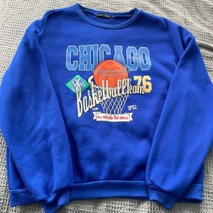 Chicago Basketball Blue Crewneck